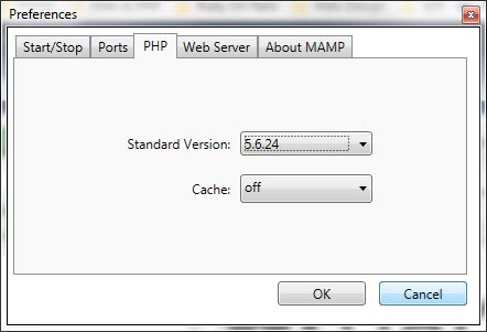 mamp php version