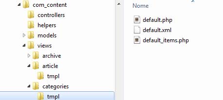 Come funziona l'override in Joomla!